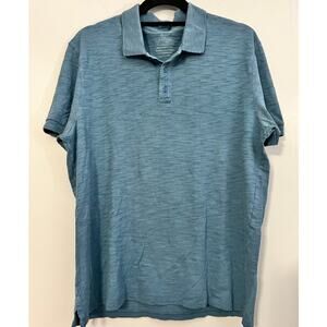 Vince Classic Slub Polo Shirt Size Medium
